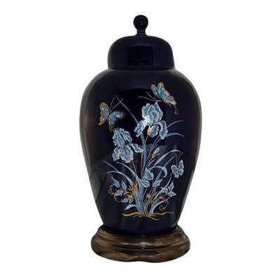 Iris Blue Pet Cremation Urn